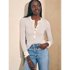 NWT Faherty Mikki Cashmere Henley